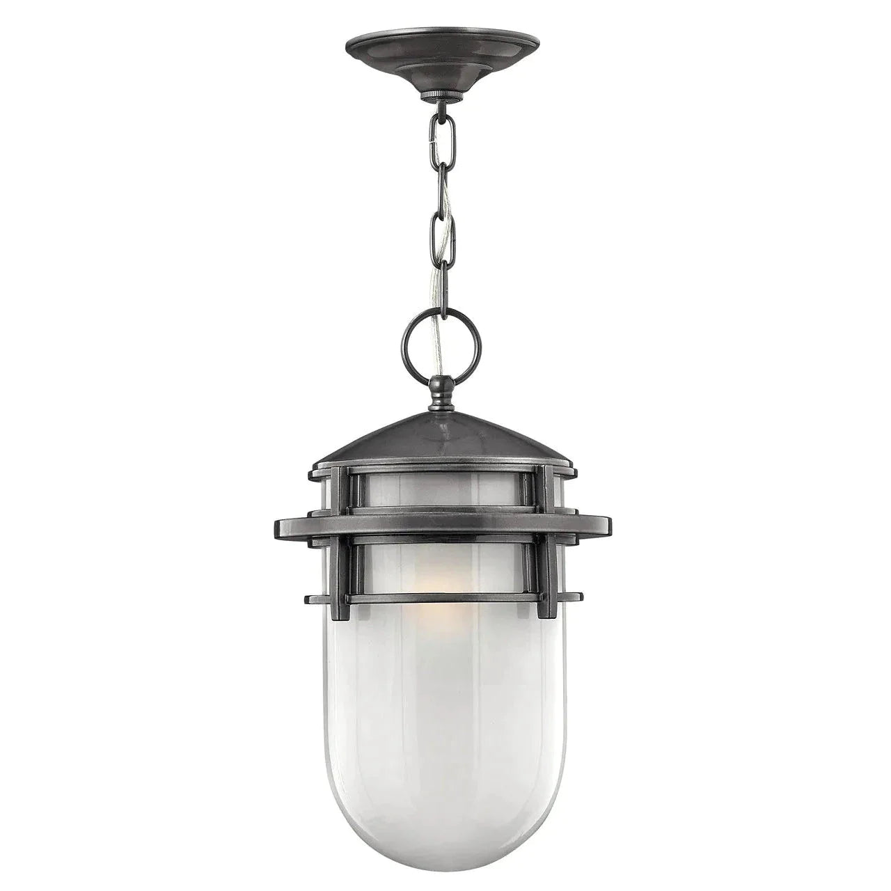 Outdoor Reef - Large Hanging Lantern-Hinkley Lighting-HINKLEY-1952HE-Outdoor Post LanternsHematite-1-France and Son