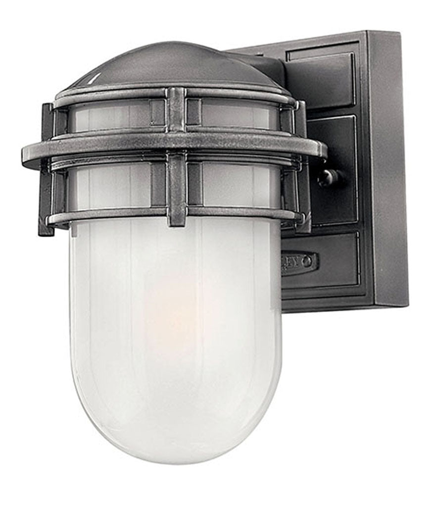 Outdoor Reef - Medium Wall Mount Lantern-Hinkley Lighting-HINKLEY-1956HE-Outdoor Wall SconcesHematite-Small-3-France and Son