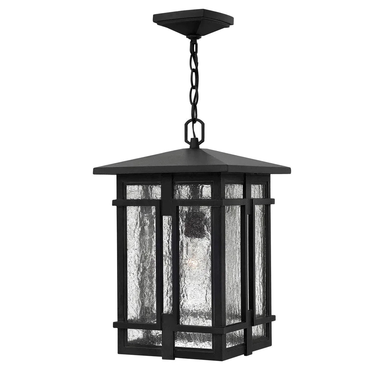 Outdoor Tucker - Large Hanging Lantern-Hinkley Lighting-HINKLEY-1962MB-Outdoor Post LanternsMuseum Black-1-France and Son