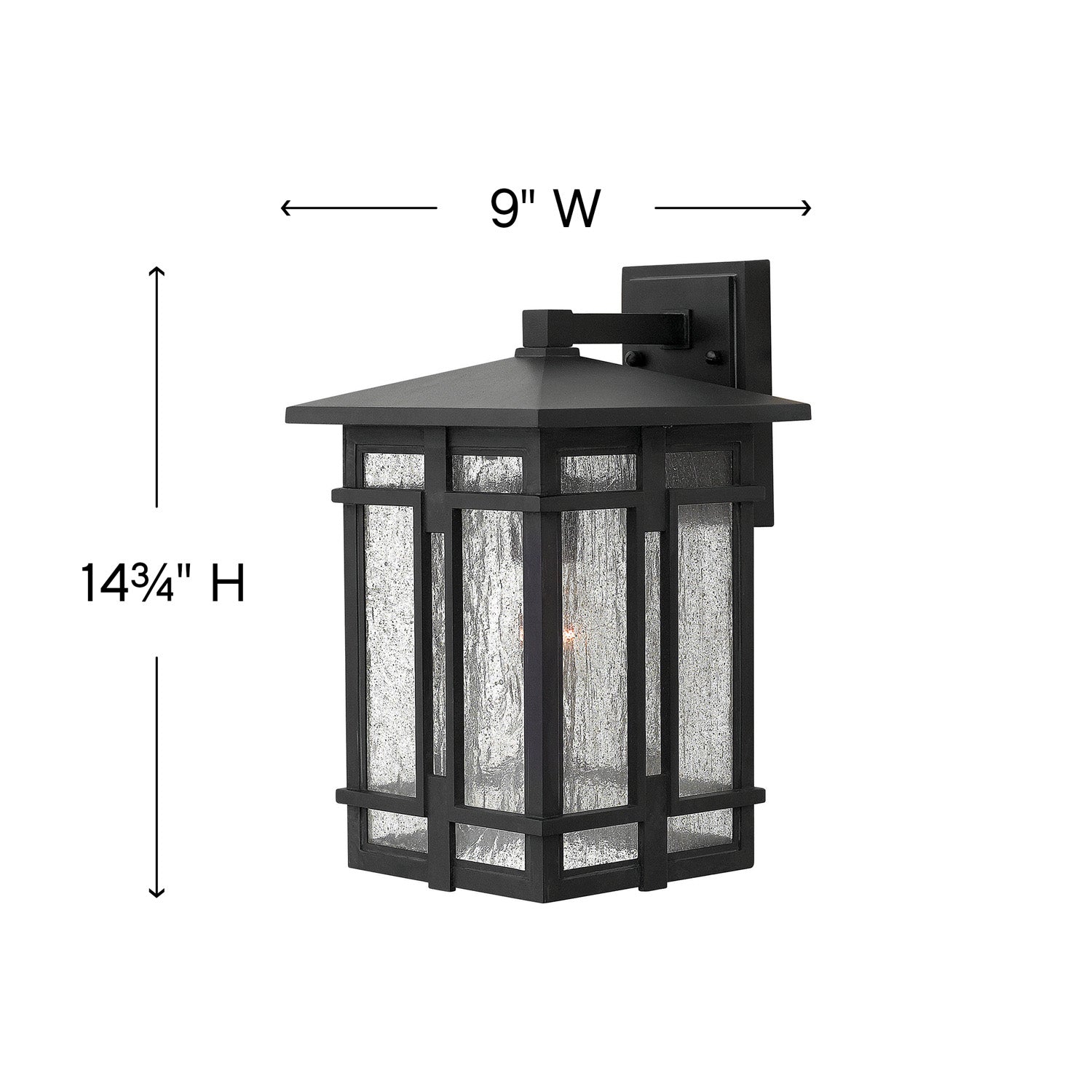 Outdoor Tucker Medium Wall Mount Lantern-Hinkley Lighting-HINKLEY-1964MB-Wall Lighting-2-France and Son