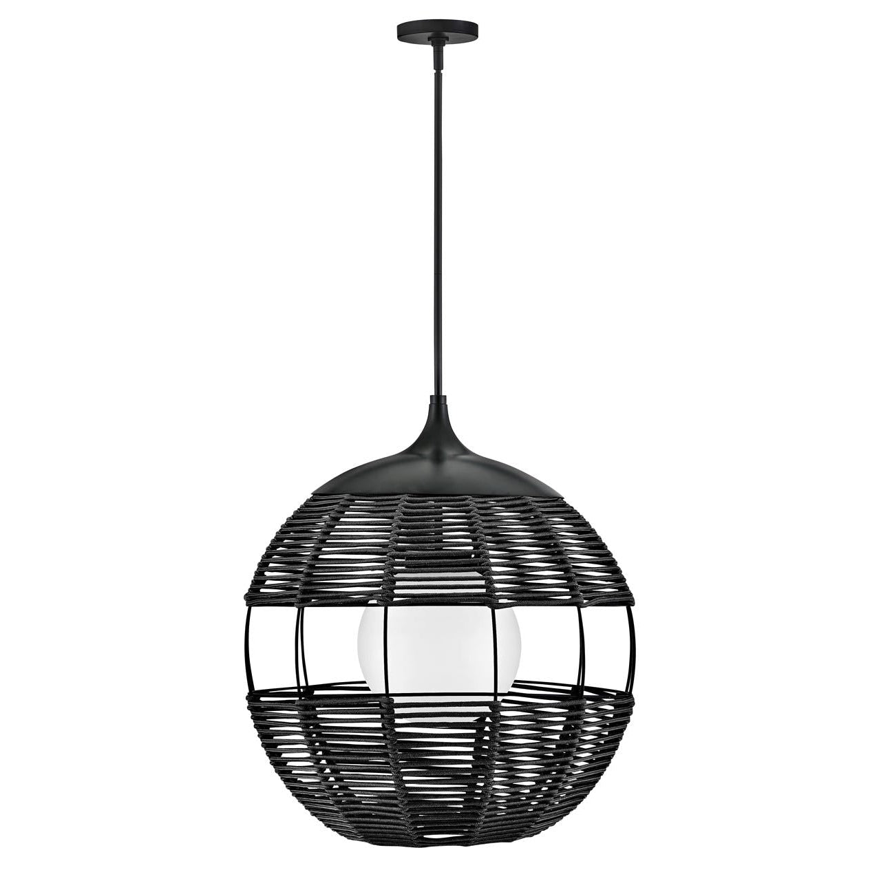 Outdoor Maddox - Orb Pendant-Hinkley Lighting-HINKLEY-19675BK-PendantsBlack-1-France and Son