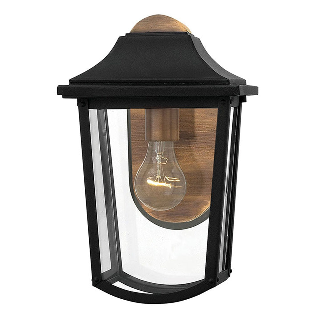 Outdoor Burton Small Wall Mount Lantern-Hinkley Lighting-HINKLEY-1970BK-Wall Lighting-1-France and Son