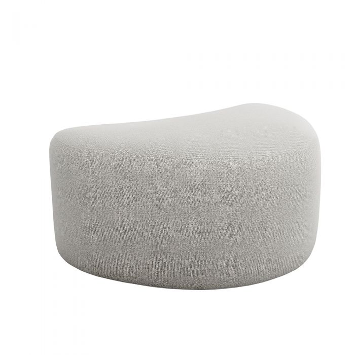 Carlisle Ottoman-Interlude-INTER-198514-6-Stools & OttomansLeft-Grey-31-France and Son