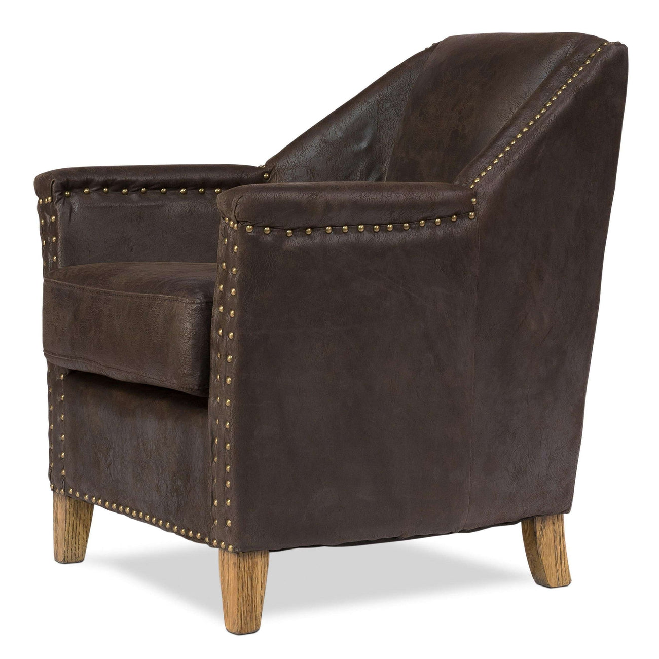 Granville Leather Chair-SARREID-SARREID-29607-Lounge Chairs-1-France and Son