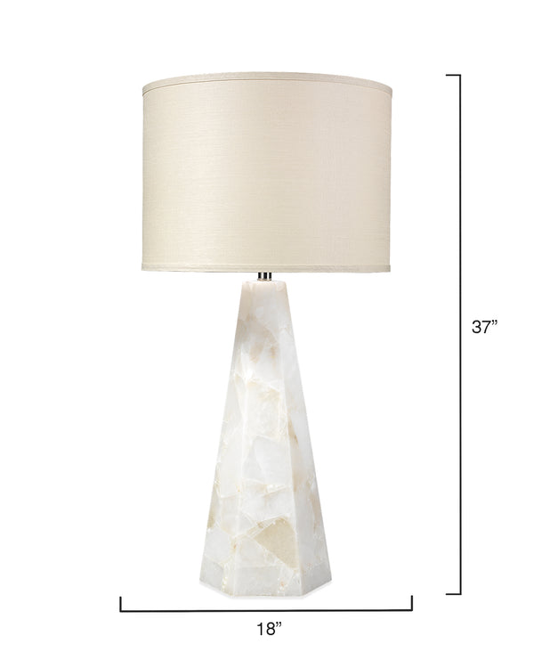 Borealis Hexagon Table Lamp-Jamie Young-JAMIEYO-9BOREHEXALAB-Table Lamps-4-France and Son