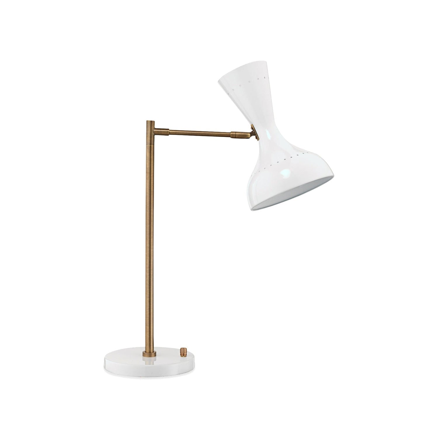 Pisa Swing Arm Table Lamp-Jamie Young-JAMIEYO-1PISA-TLWH-Table LampsWhite-3-France and Son