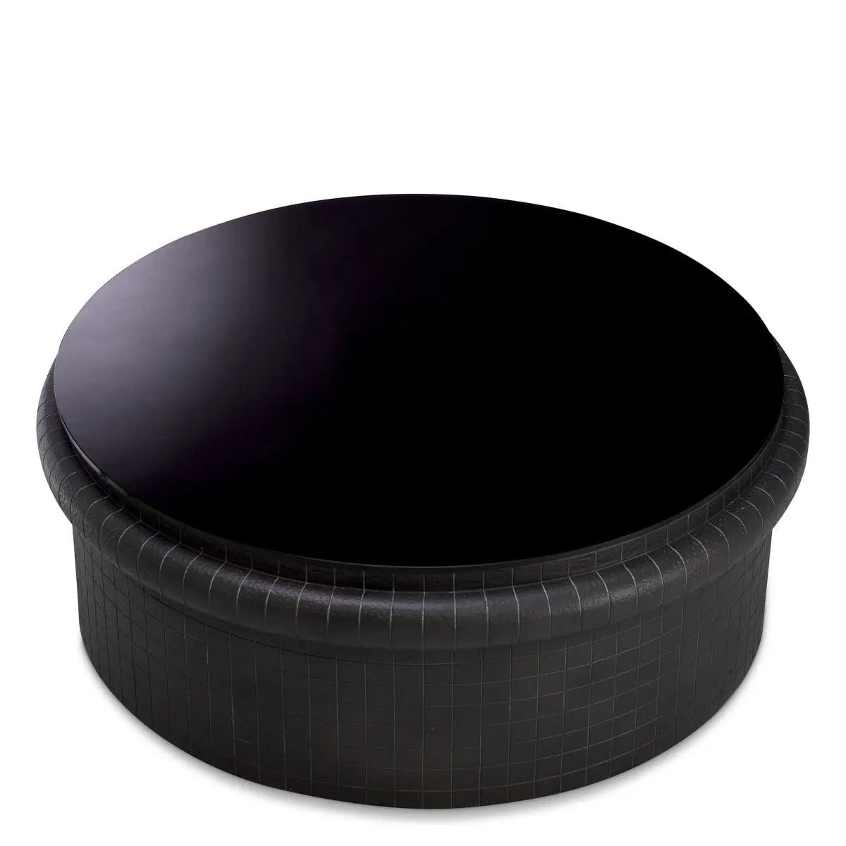 Additional view of Coffee Table Tortugo Black Finish in black, featuring glossy finish and a flat top surface.