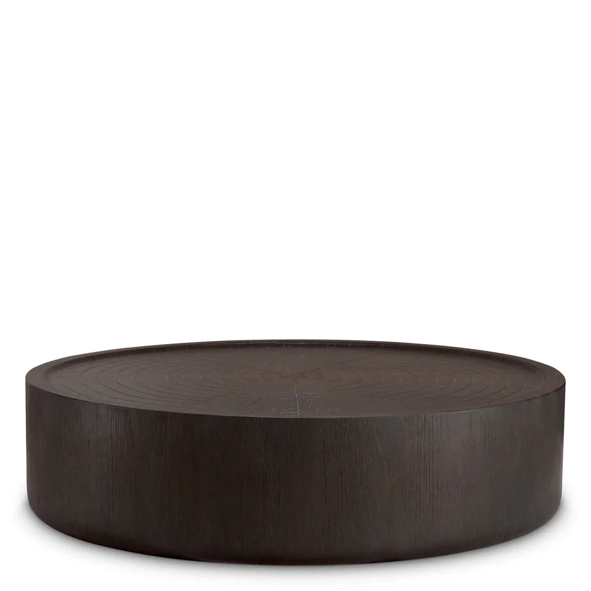 Additional view of Coffee Table Chambord L Dark Brown Finish in dark brown and espresso brown.