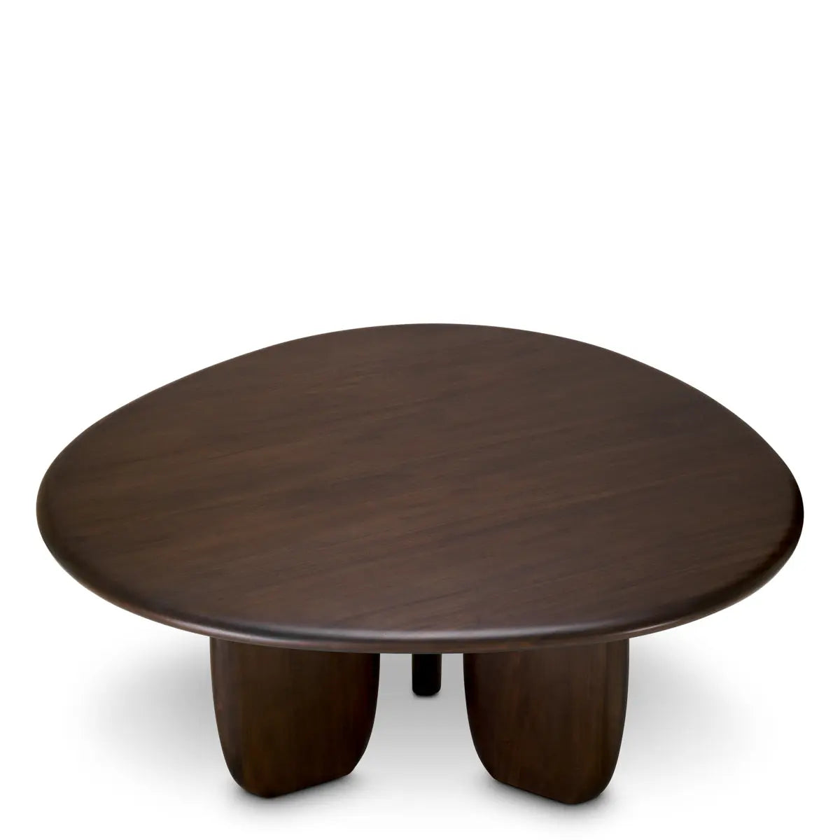 Alternate view of Dining Table Windsor Mahogany Wood Coffee Finish in dark brown and coffee brown.