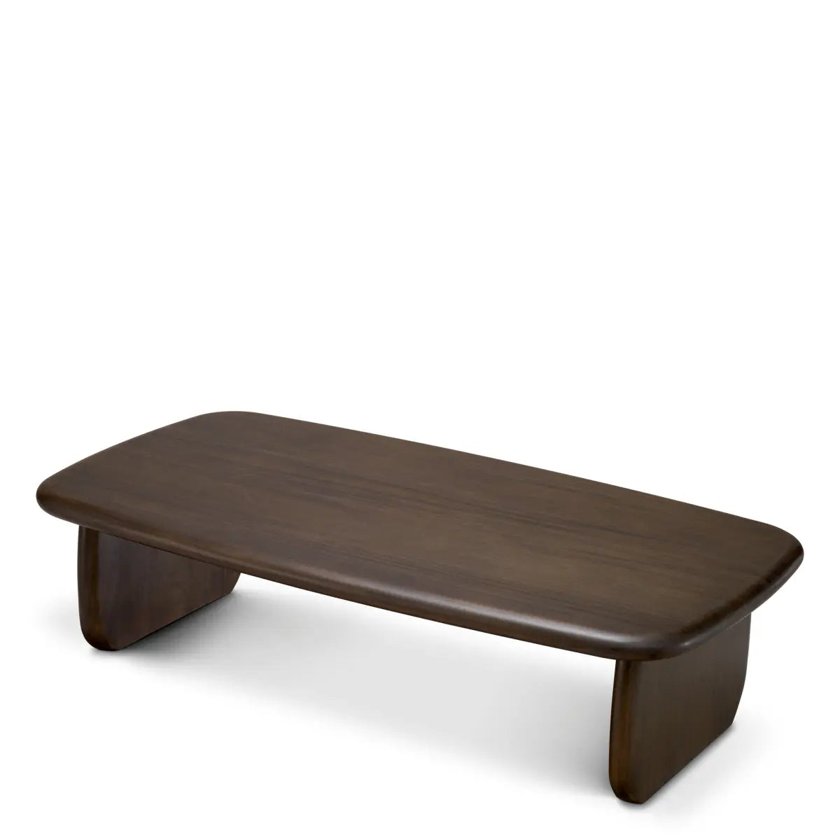 Alternate view of Coffee Table Windsor Mahogany Wood Coffee Finish in dark brown and coffee brown.