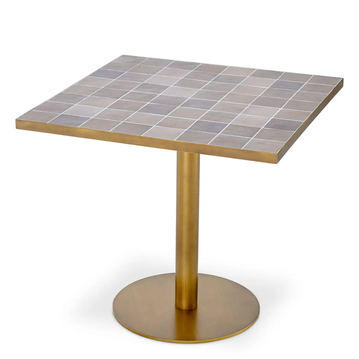 Dining Table Colton Antique Brass Finish