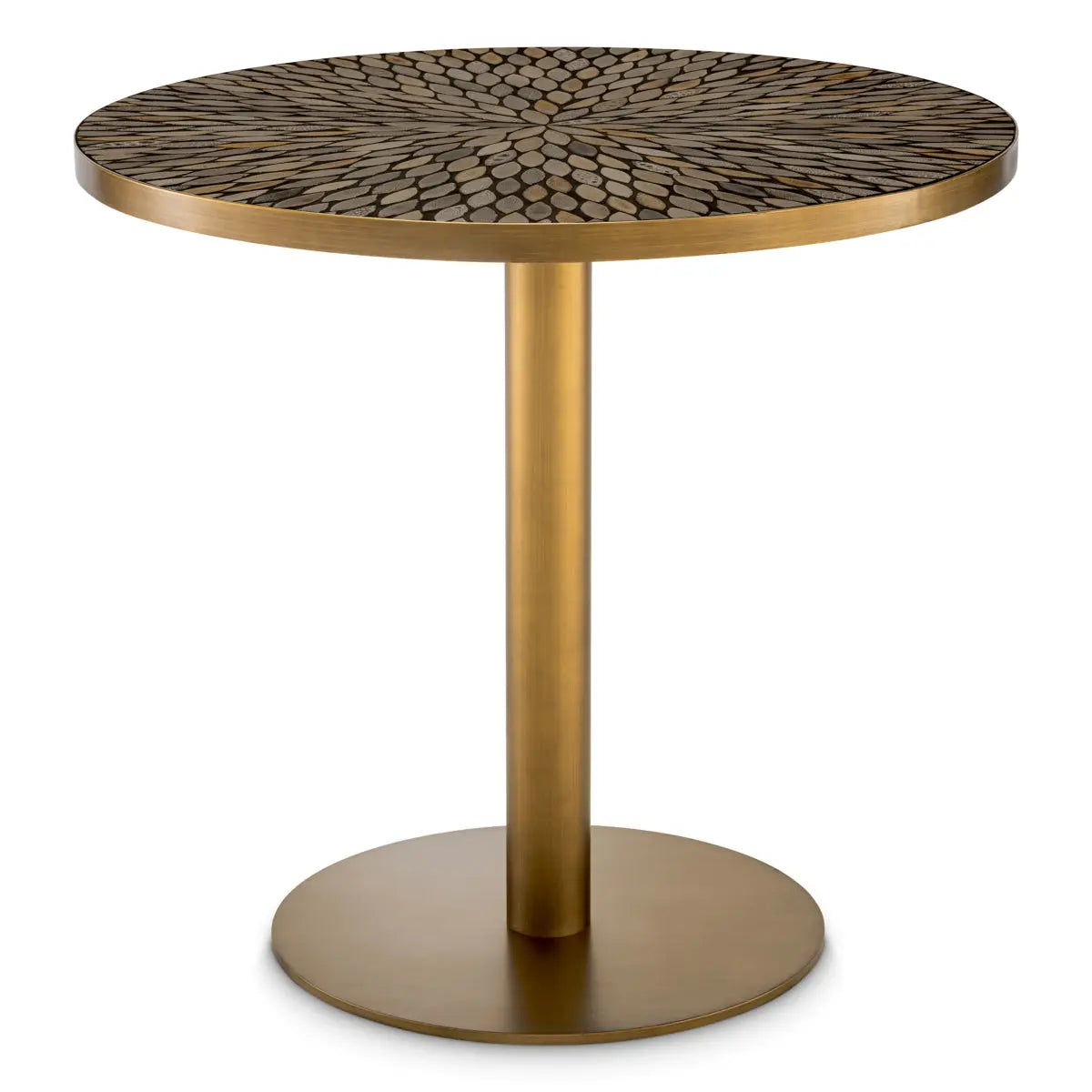 Dining Table Declan Antique Brass Finish