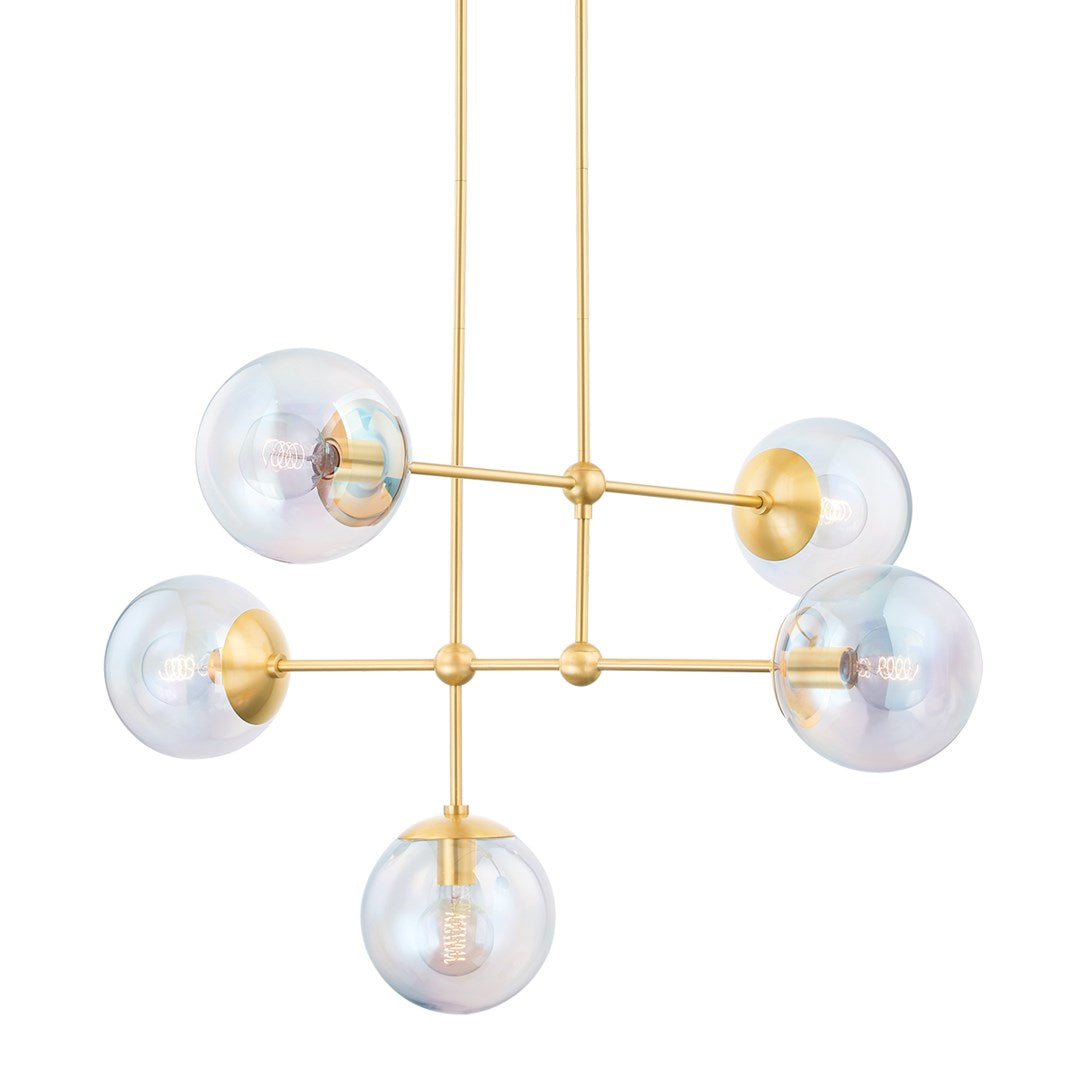 Ophelia - 5 Light Chandelier-Mitzi-HVL-H726805-AGB-Chandeliers-1-France and Son