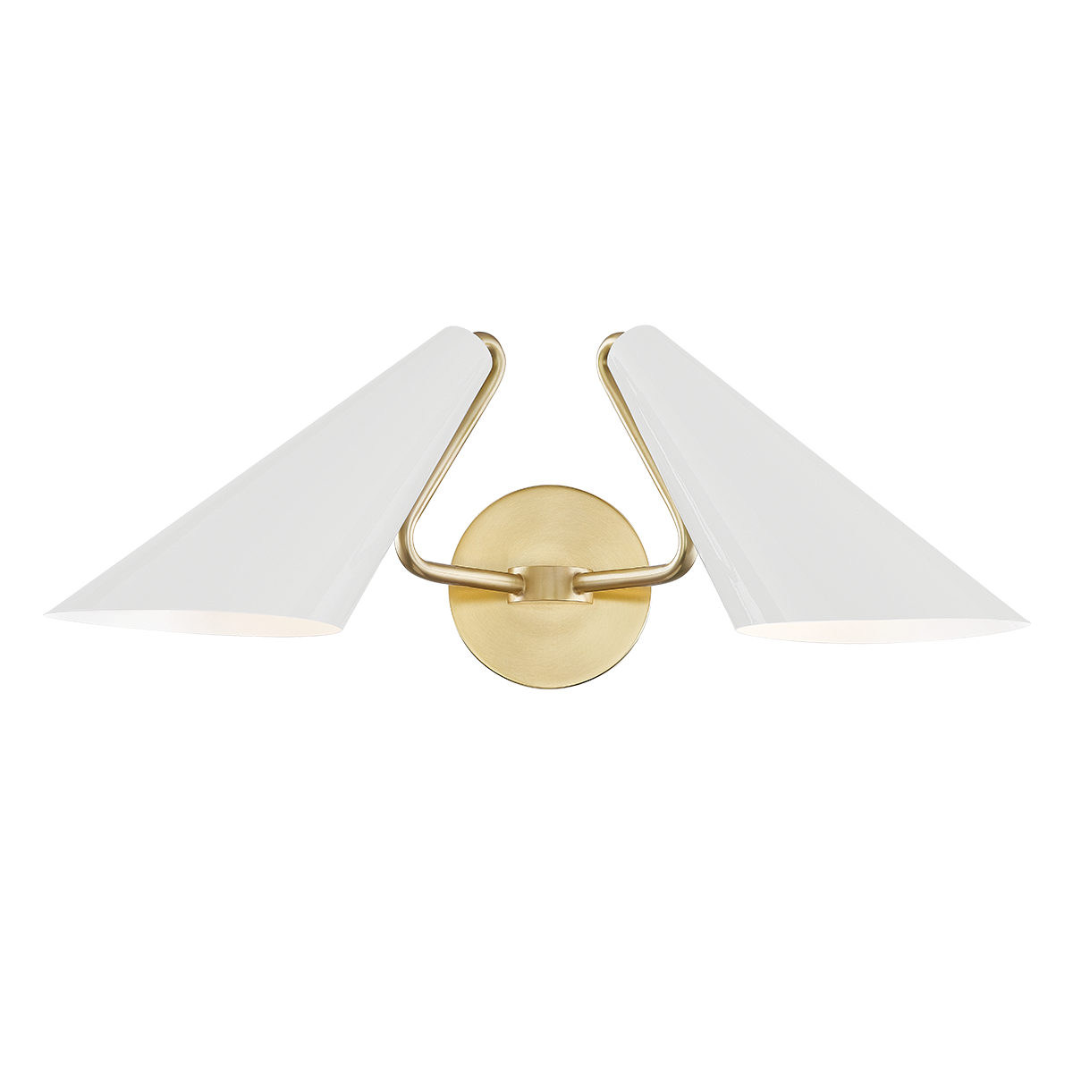 Talia 2 Light Wall Sconce Aged Brass/Dove Gray Combo-Mitzi-HVL-H399102-AGB/DG-Wall Lighting-1-France and Son
