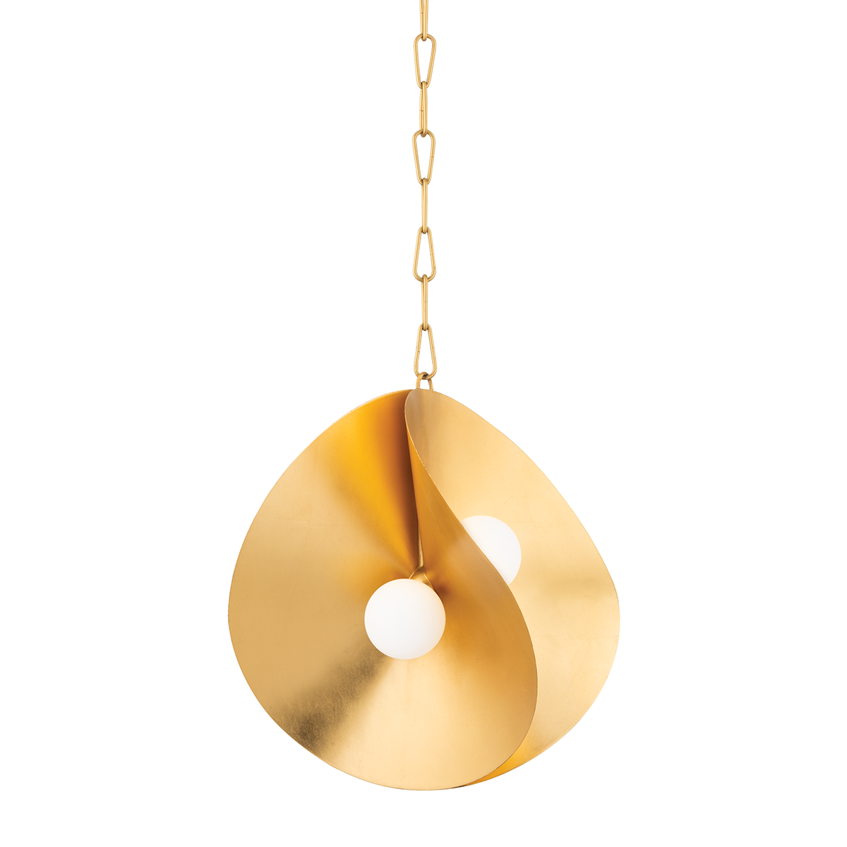 Peony 4 Light Small Pendant-Corbett Lighting-CORBETT-330-18-GL-PendantsGold Leaf-1-France and Son