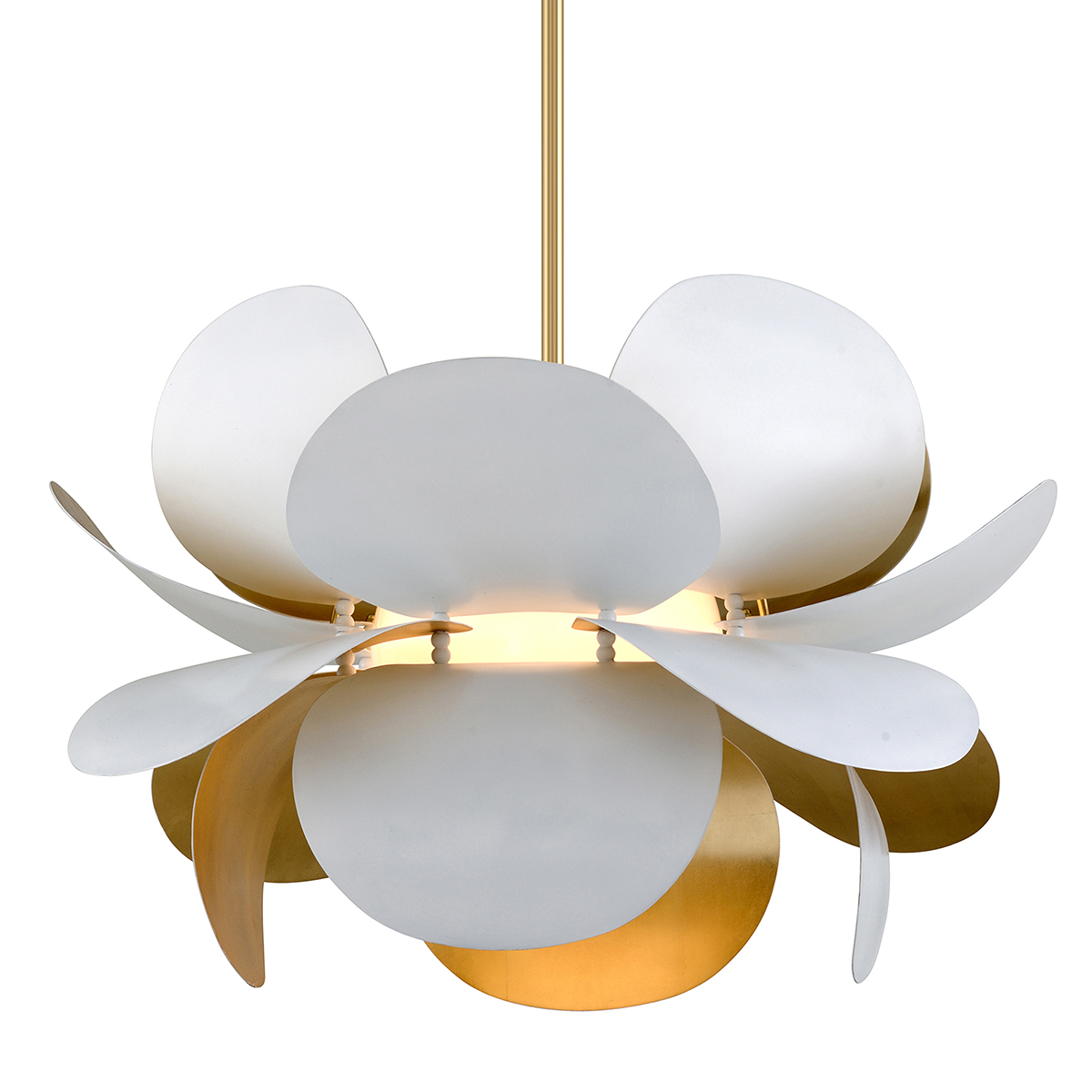 Ginger 1 Light Pendant-Corbett Lighting-CORBETT-314-43-PendantsLarge-White-4-France and Son