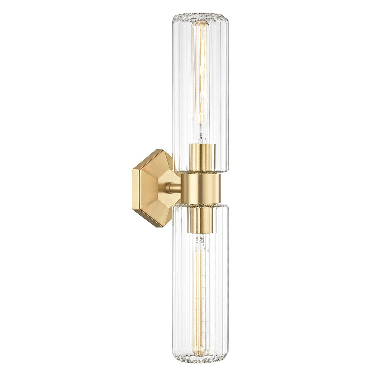 Roebling Dual Wall Sconce-Hudson Valley-HVL-5124-AGB-Wall LightingAged Brass-1-France and Son