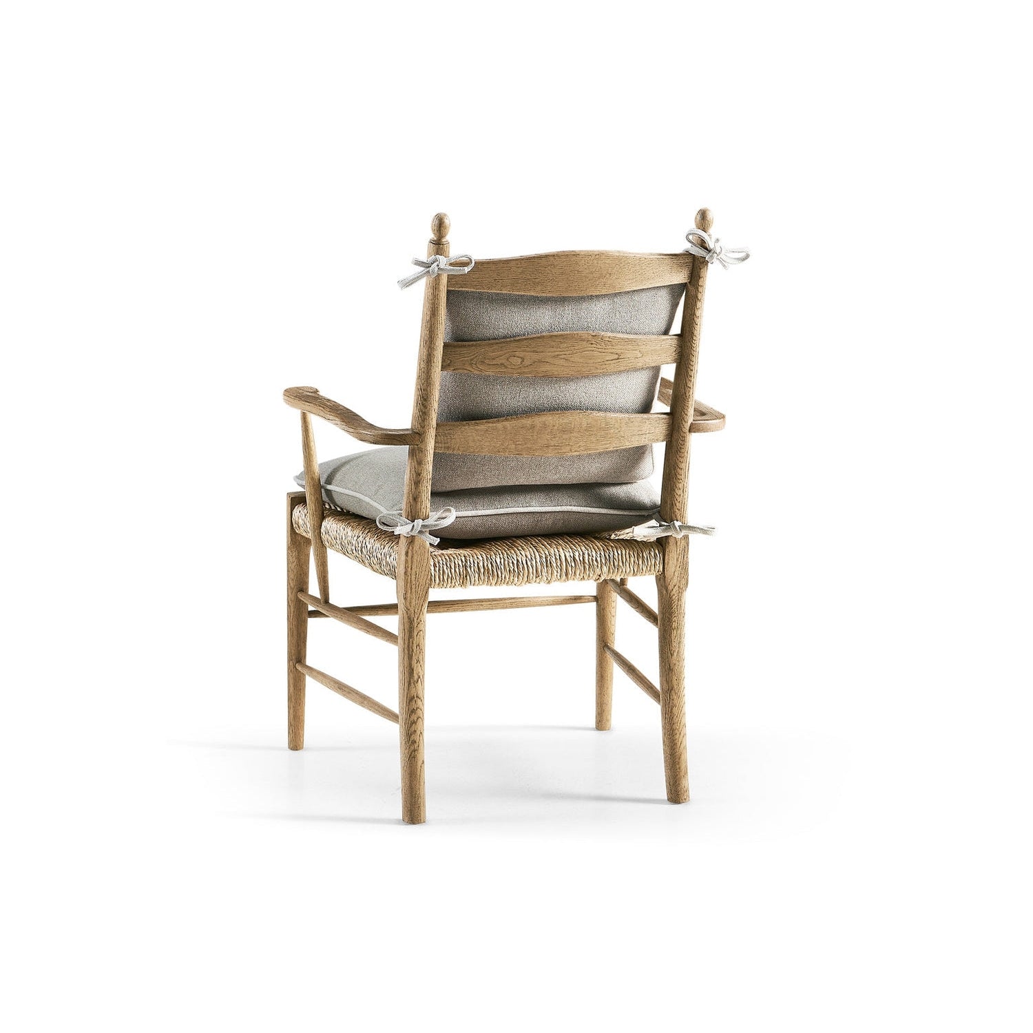 Doppler Ladder Back Arm Chair-Jonathan Charles-JCHARLES-003-2-000-BLW-Dining ChairsGrey - Natural-12-France and Son