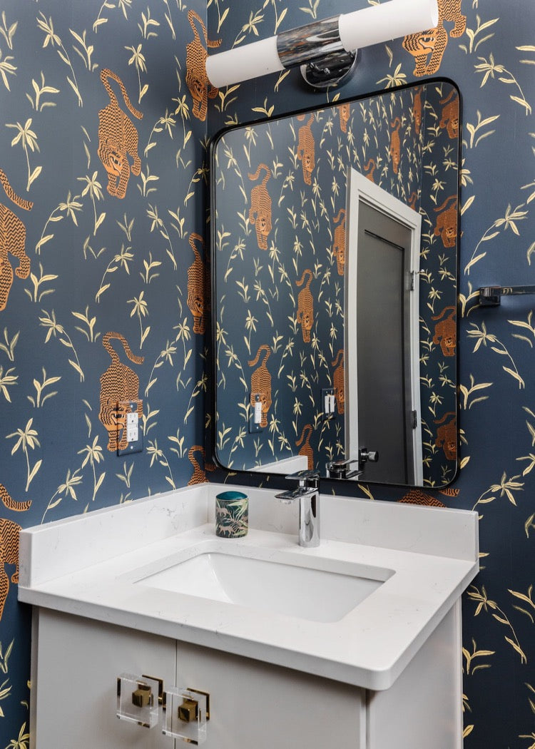 Stalking Tiger Wallpaper-Mitchell Black-MITCHB-WC372-1-PM-10-Wall DecorPatterns Jewel-Premium Matte Paper-4-France and Son