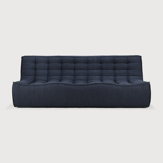 N701 Modular Sofa - Graphite - upholstery with recycled cotton, 3 seater view