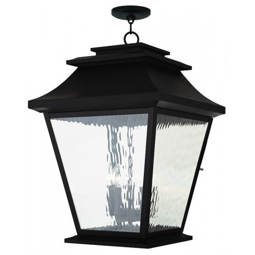 Hathaway - Light Outdoor Chain Hang Lantern-Livex Lighting-LIVEX-20247-07-Outdoor Post Lanterns-1-France and Son