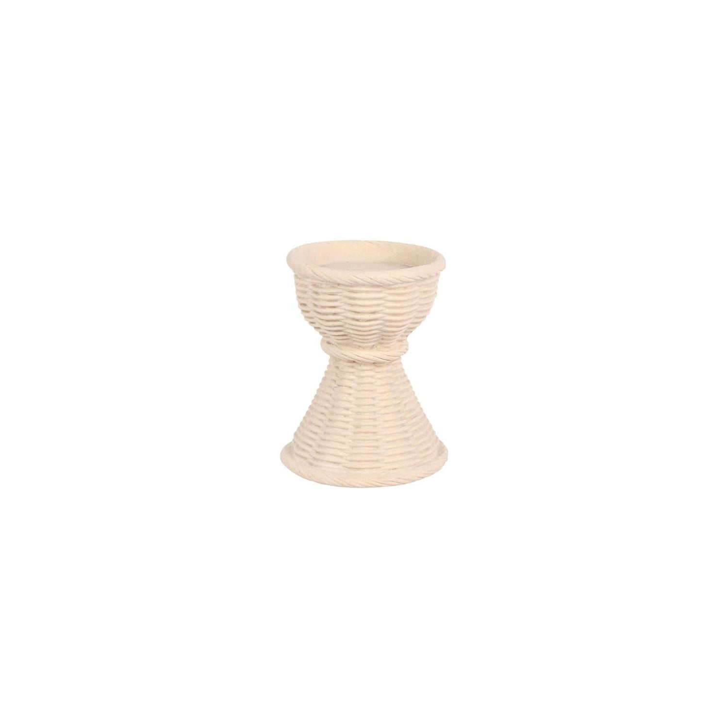 Casa Short Candlestick - Ivory