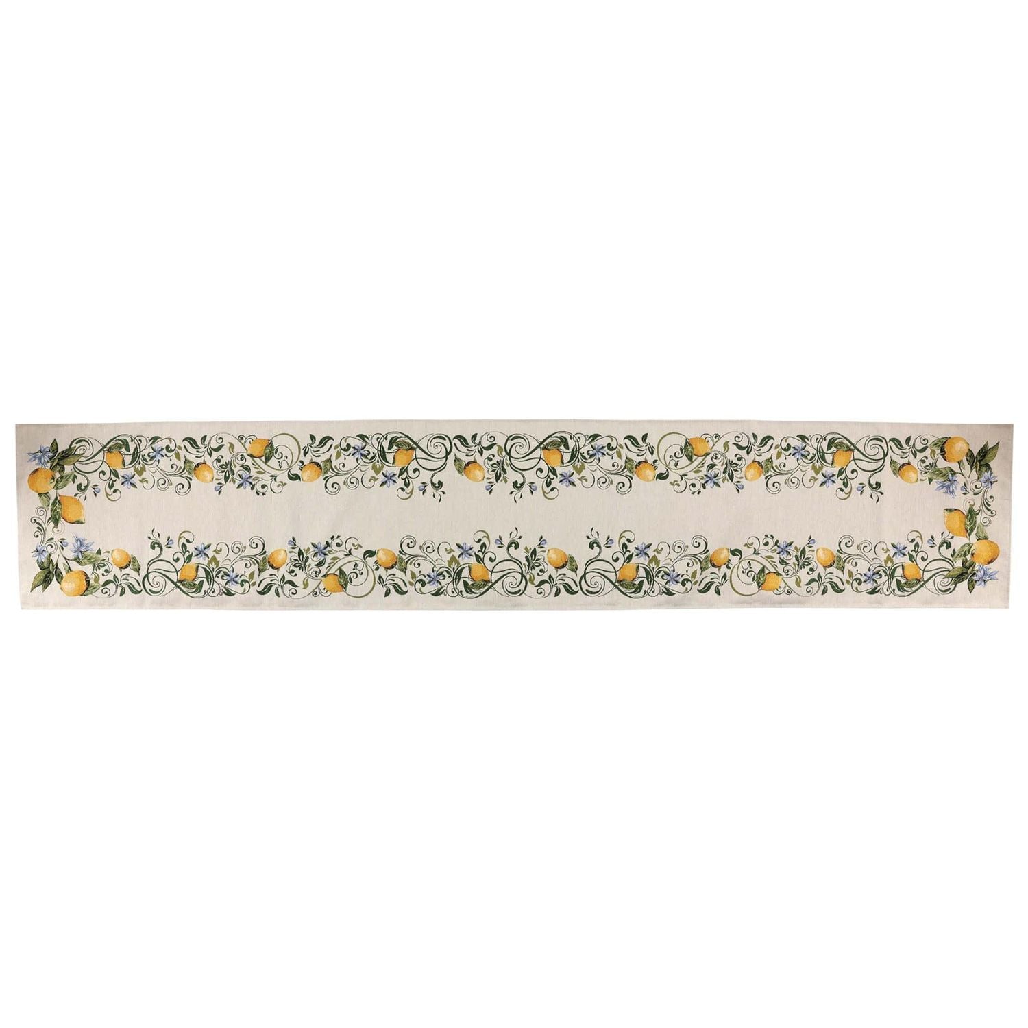 Tavola Lemons Runner with Flowers