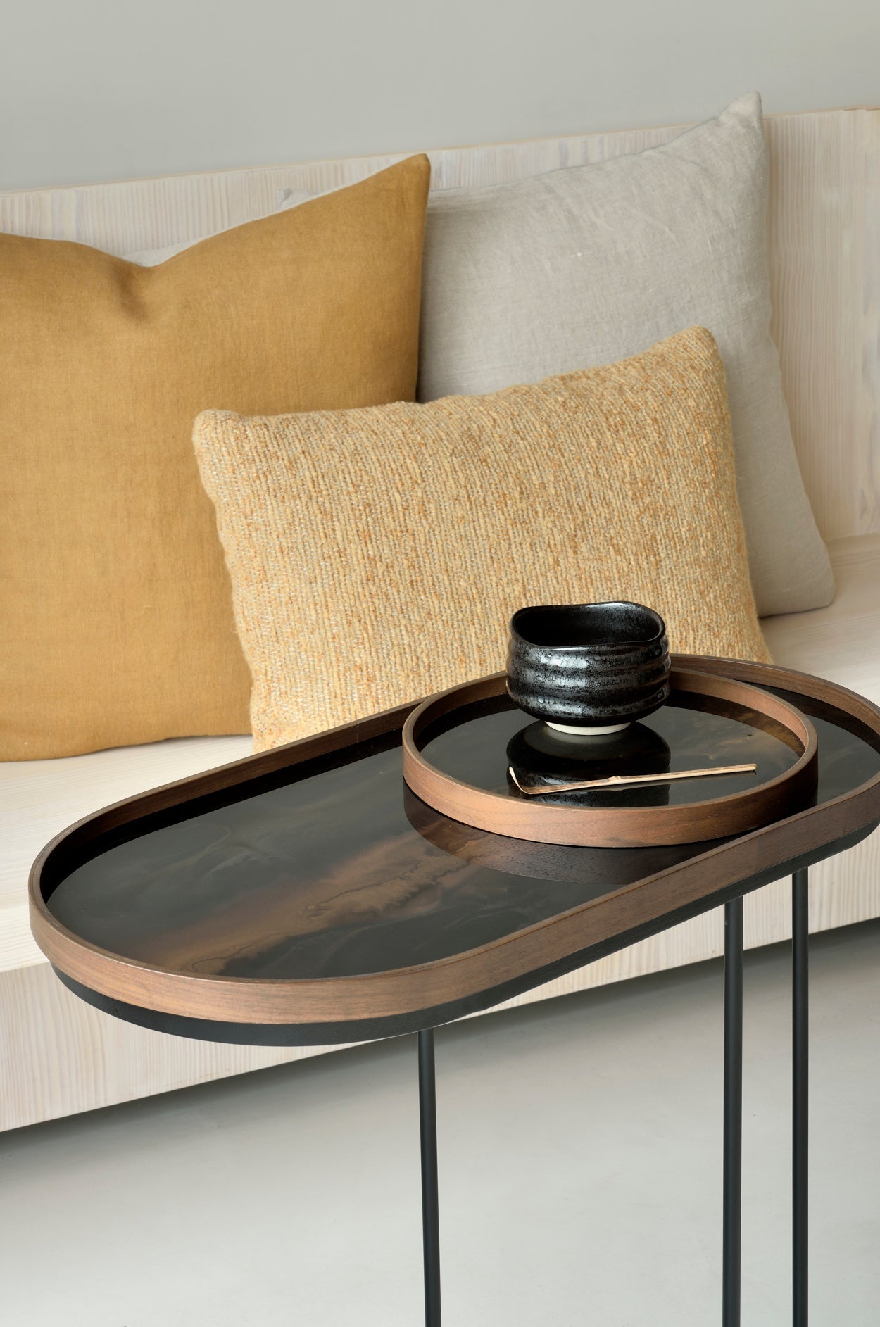 Organic Glass Tray - Black