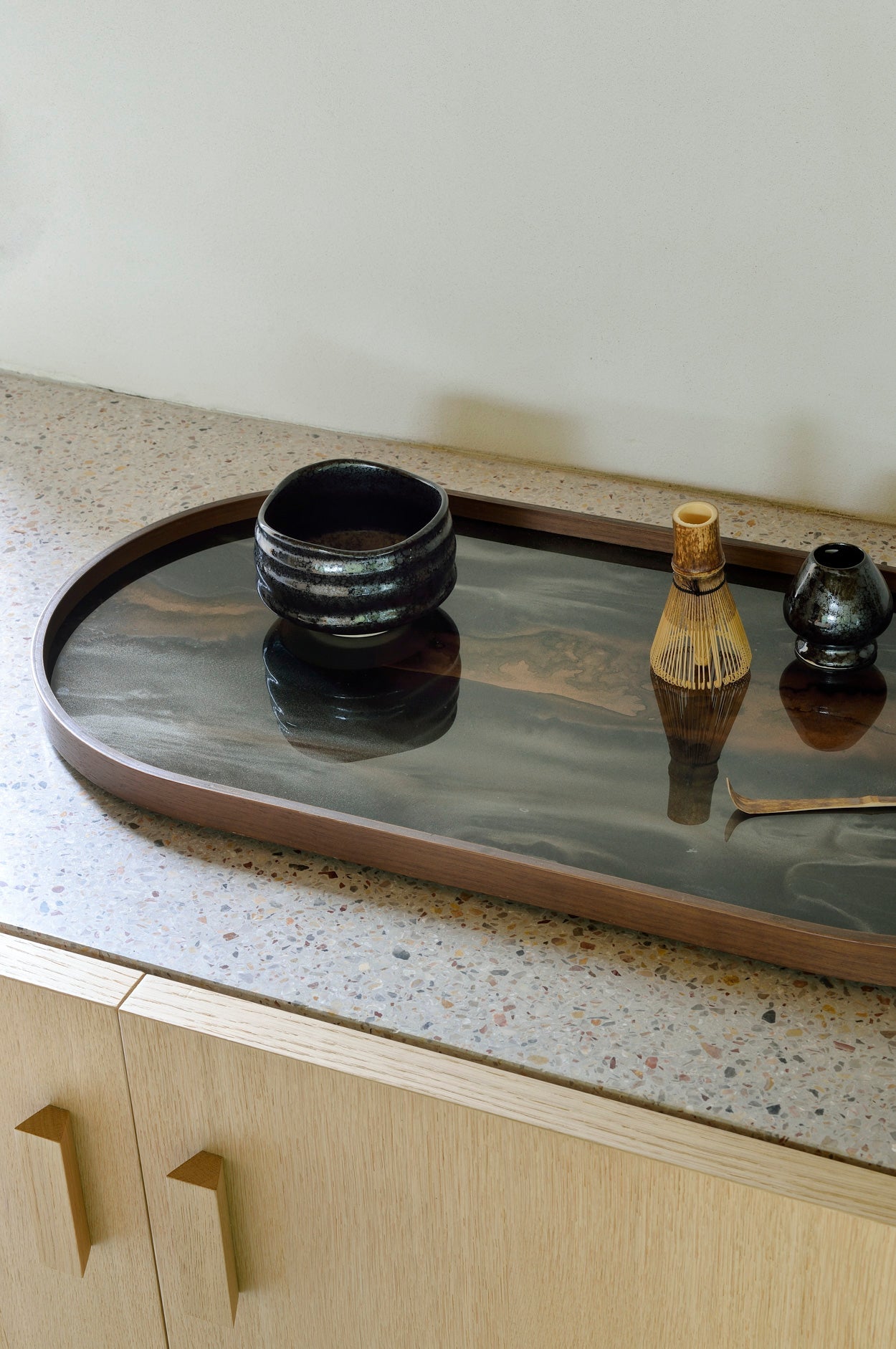 Organic Glass Tray - Black