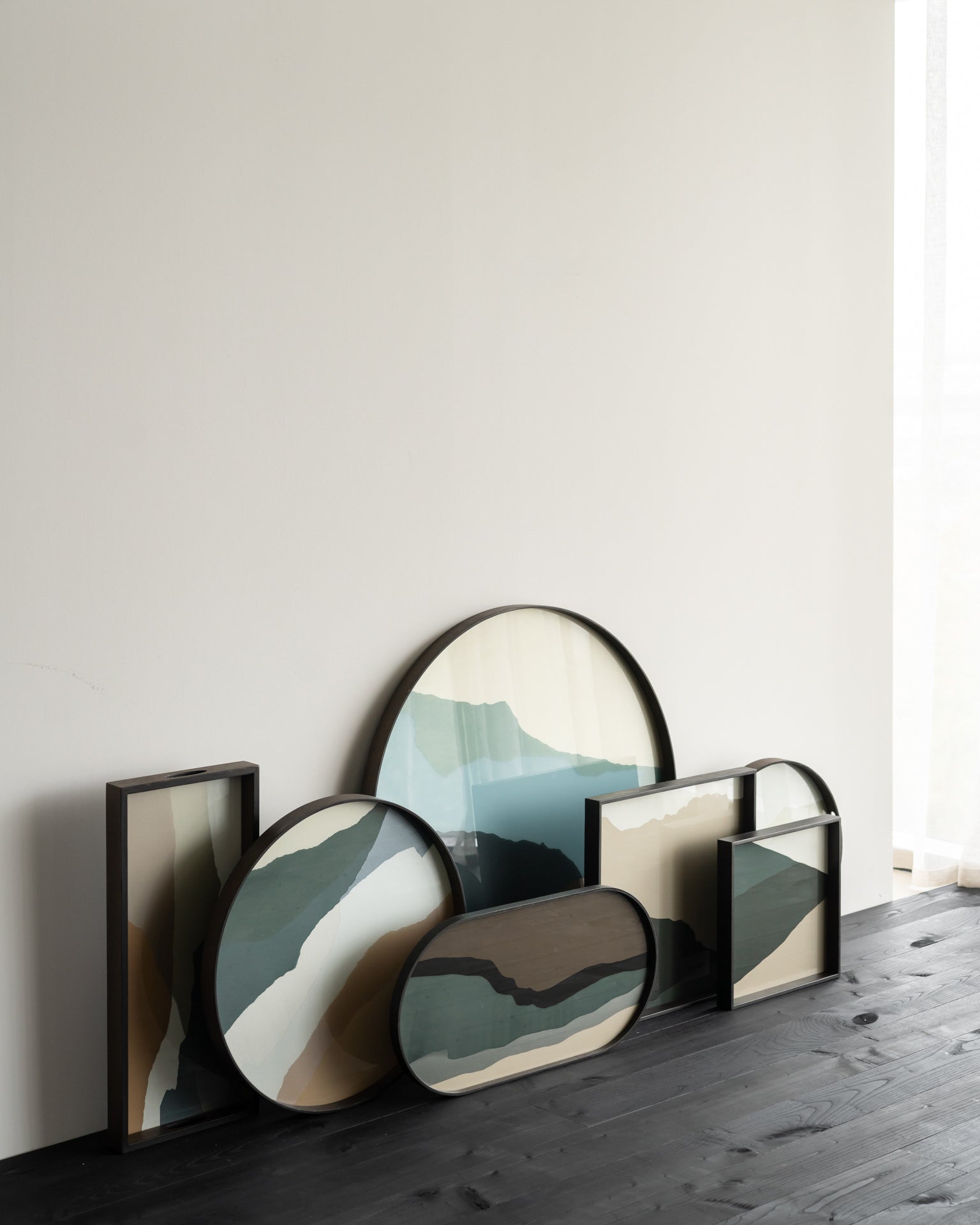Wabi Sabi Glass Tray - Black