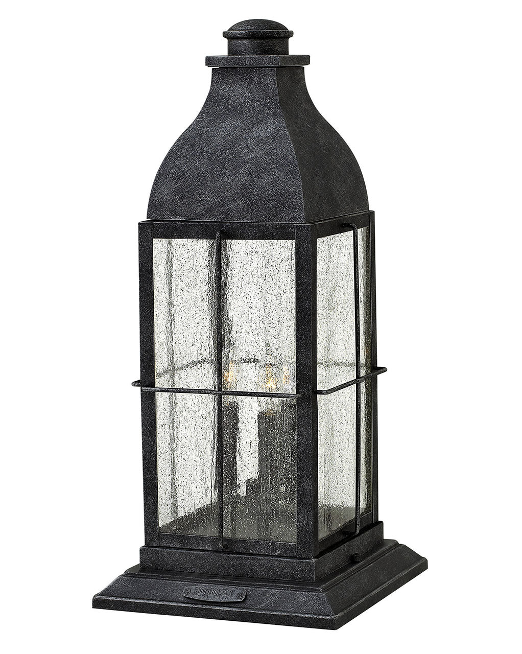 Outdoor Bingham - Large Pier Mount Lantern 12v-Hinkley Lighting-HINKLEY-2047GS-LV-Outdoor Wall SconcesGreystone-2-France and Son