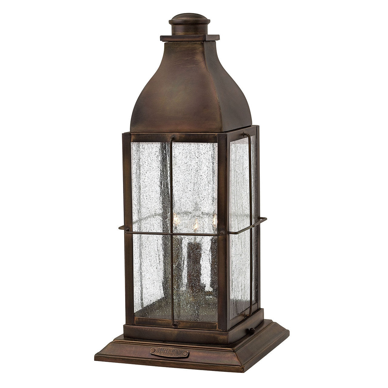 Outdoor Bingham - Large Pier Mount Lantern 12v-Hinkley Lighting-HINKLEY-2047SN-LV-Outdoor Wall Sconces-1-France and Son