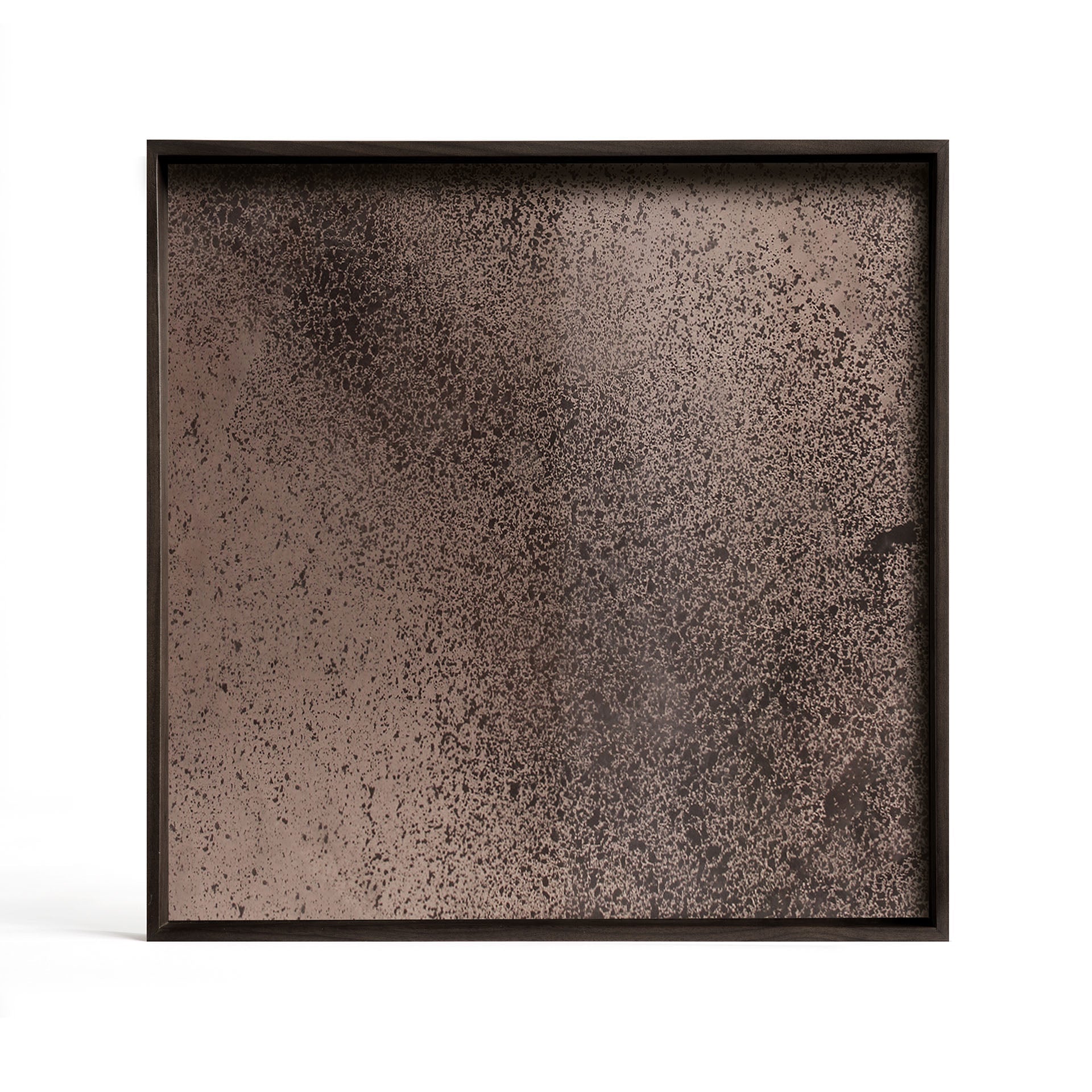 Aged Mirror Tray - Black