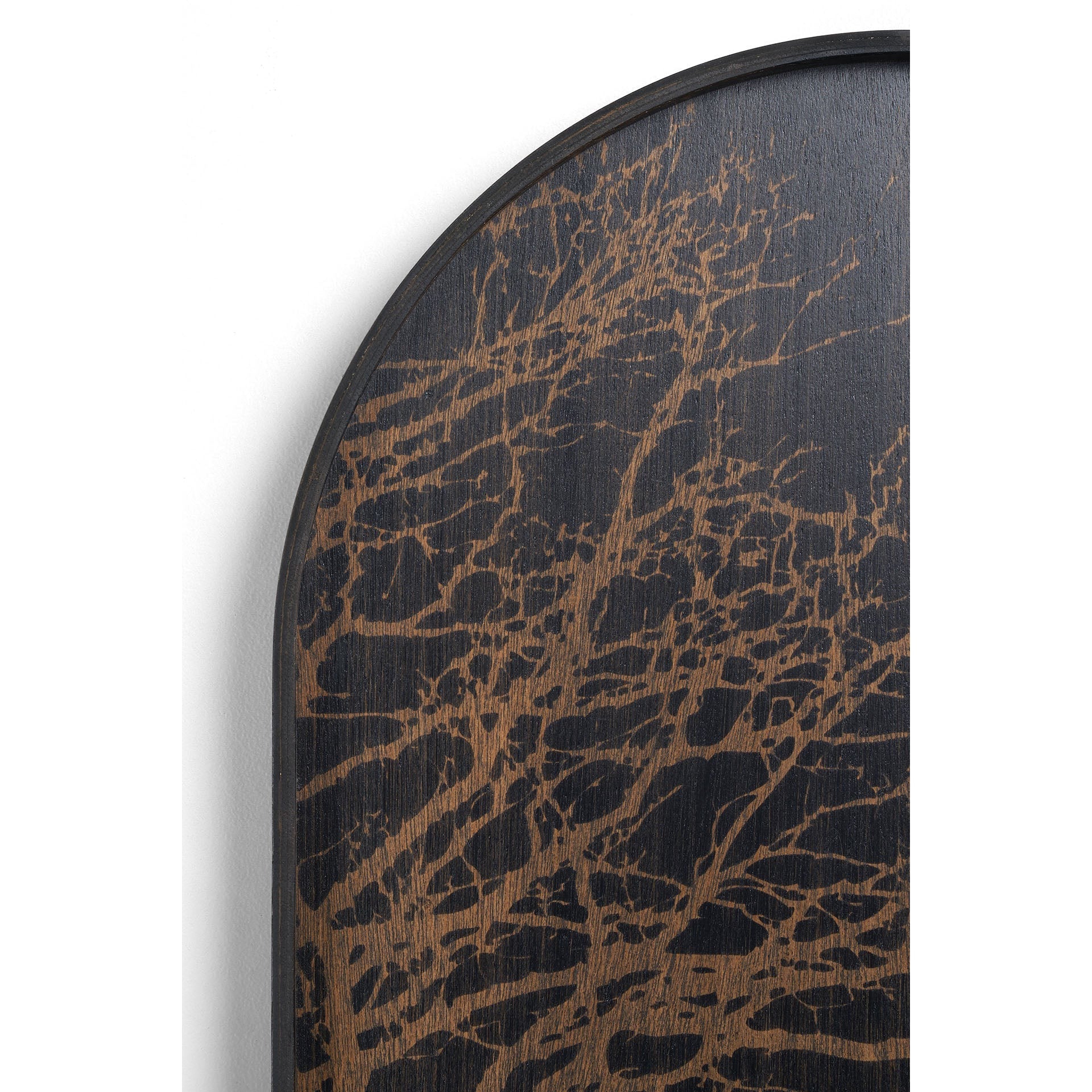 Tree Wooden Tray - Black