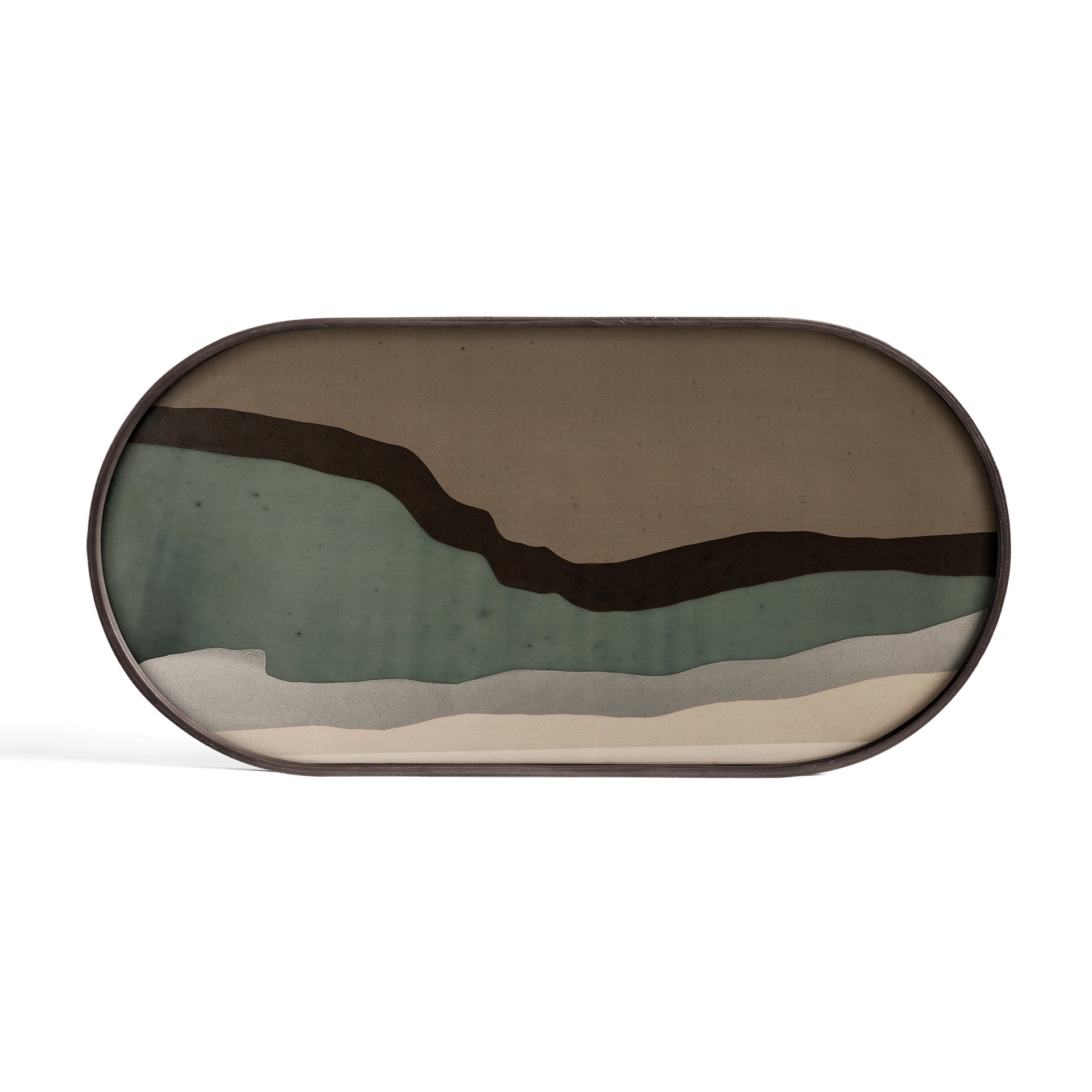 Wabi Sabi Glass Tray - Black