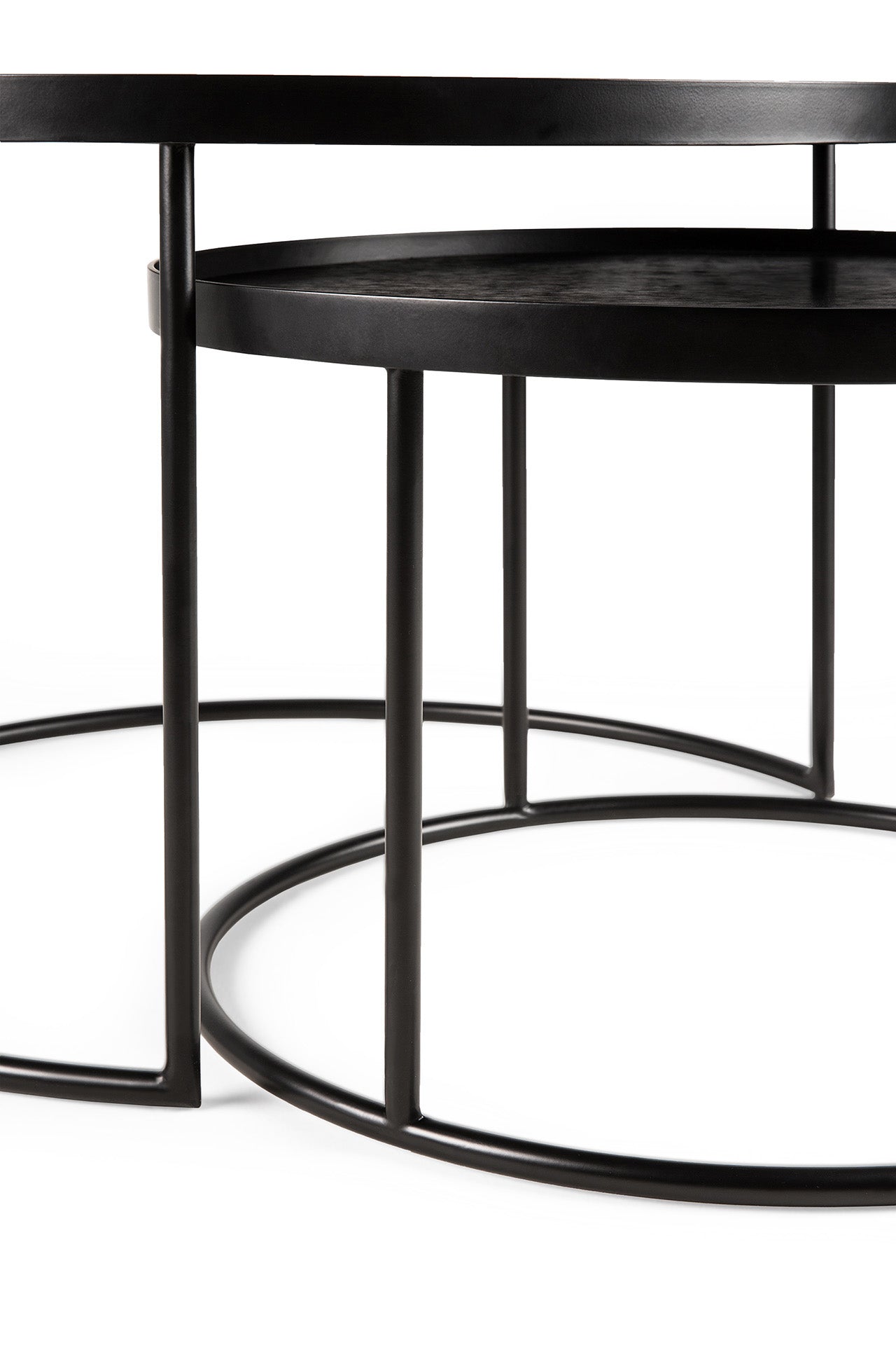 Tray Coffee Table Set - Black