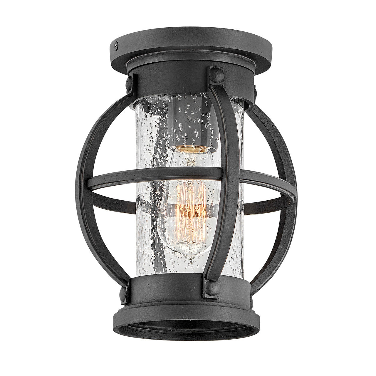 Outdoor Chatham - Medium Flush Mount-Hinkley Lighting-HINKLEY-21003MB-Outdoor Lighting-1-France and Son