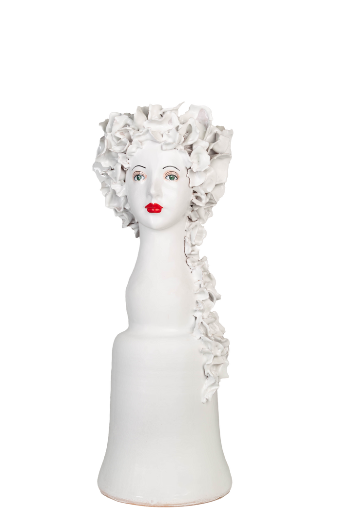 Tall Head Ceramic Vase-ABIGAILS-ABIGAILS-211002-VasesFlowers-11"D x 26.5"H-3-France and Son