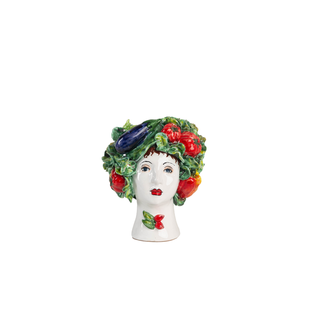 Ceramic Head Vase-ABIGAILS-ABIGAILS-211005-VasesMixed Decor-Small-23-France and Son