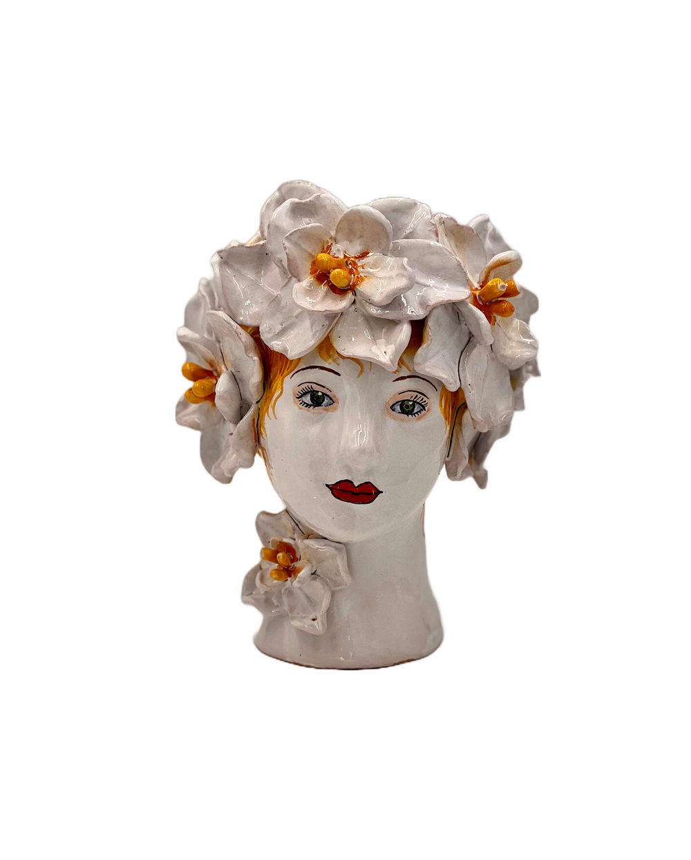 Ceramic Head Vase-ABIGAILS-ABIGAILS-211010-VasesMagnolia Decor-Small-25-France and Son