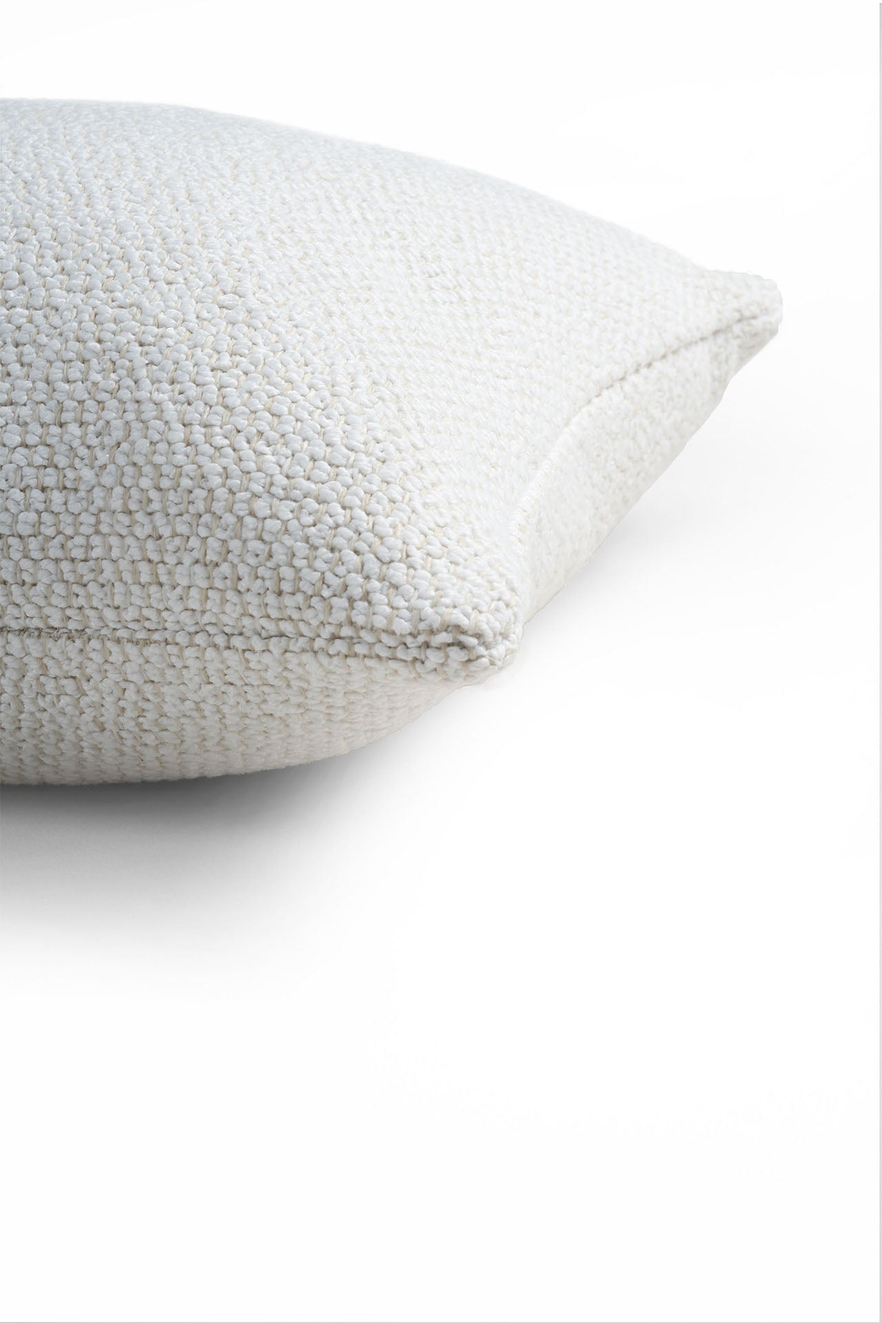 Boucle Light Outdoor Cushion - White