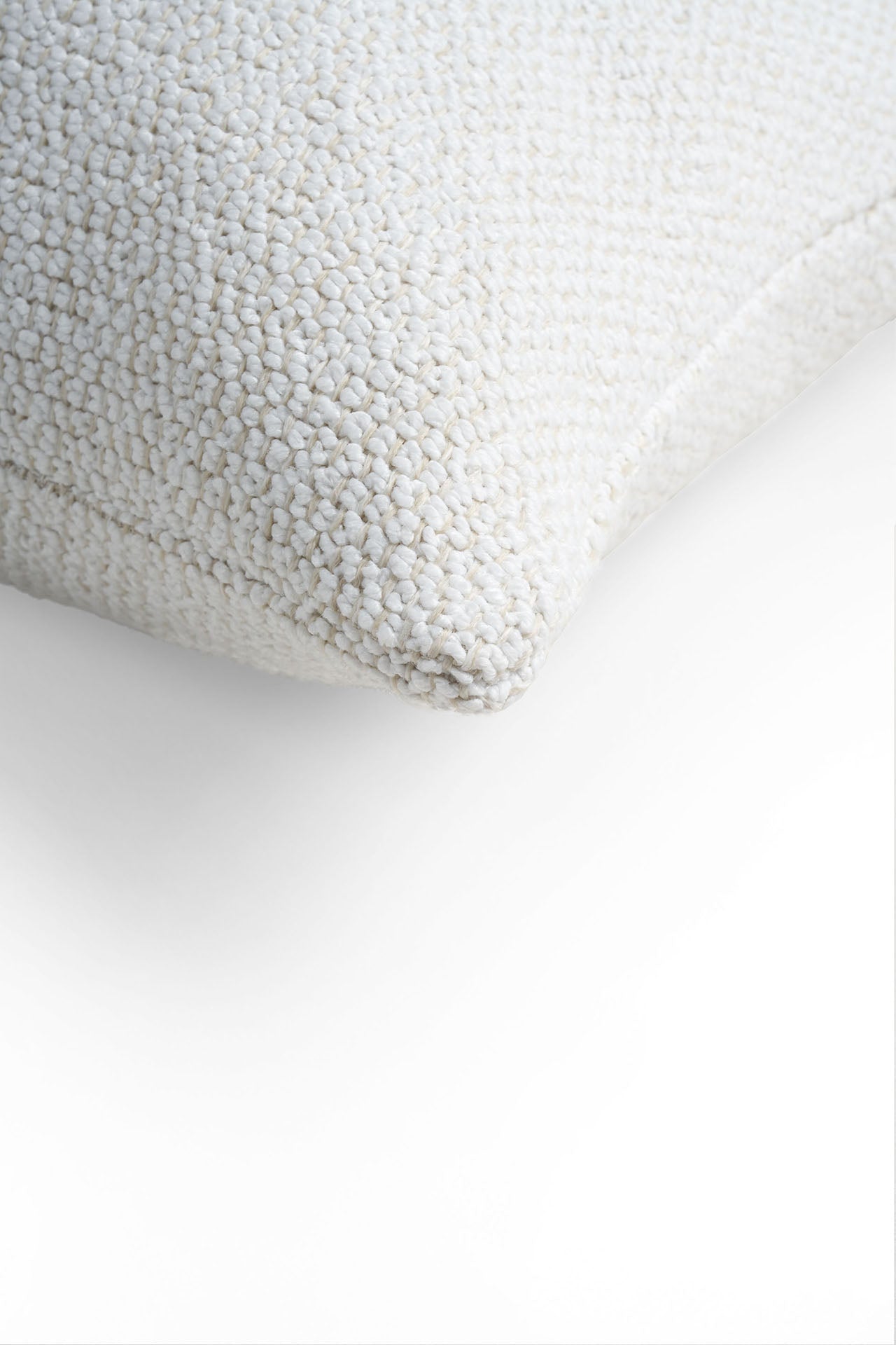 Boucle Light Outdoor Cushion - White