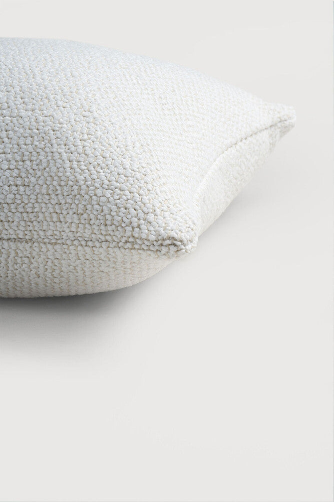 Boucle Light Outdoor Cushion - White