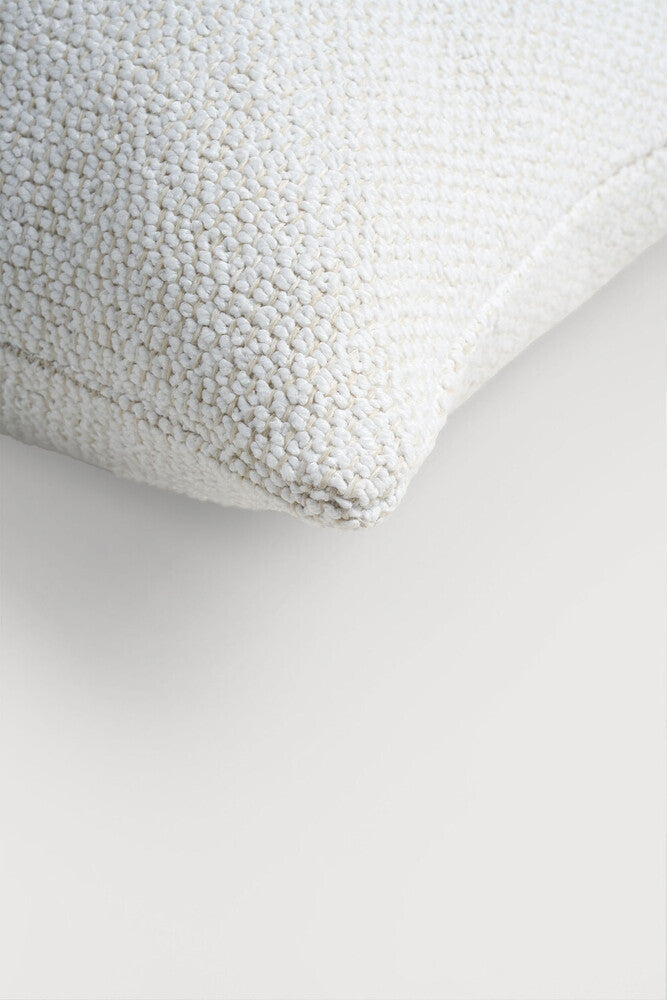 Boucle Light Outdoor Cushion - White