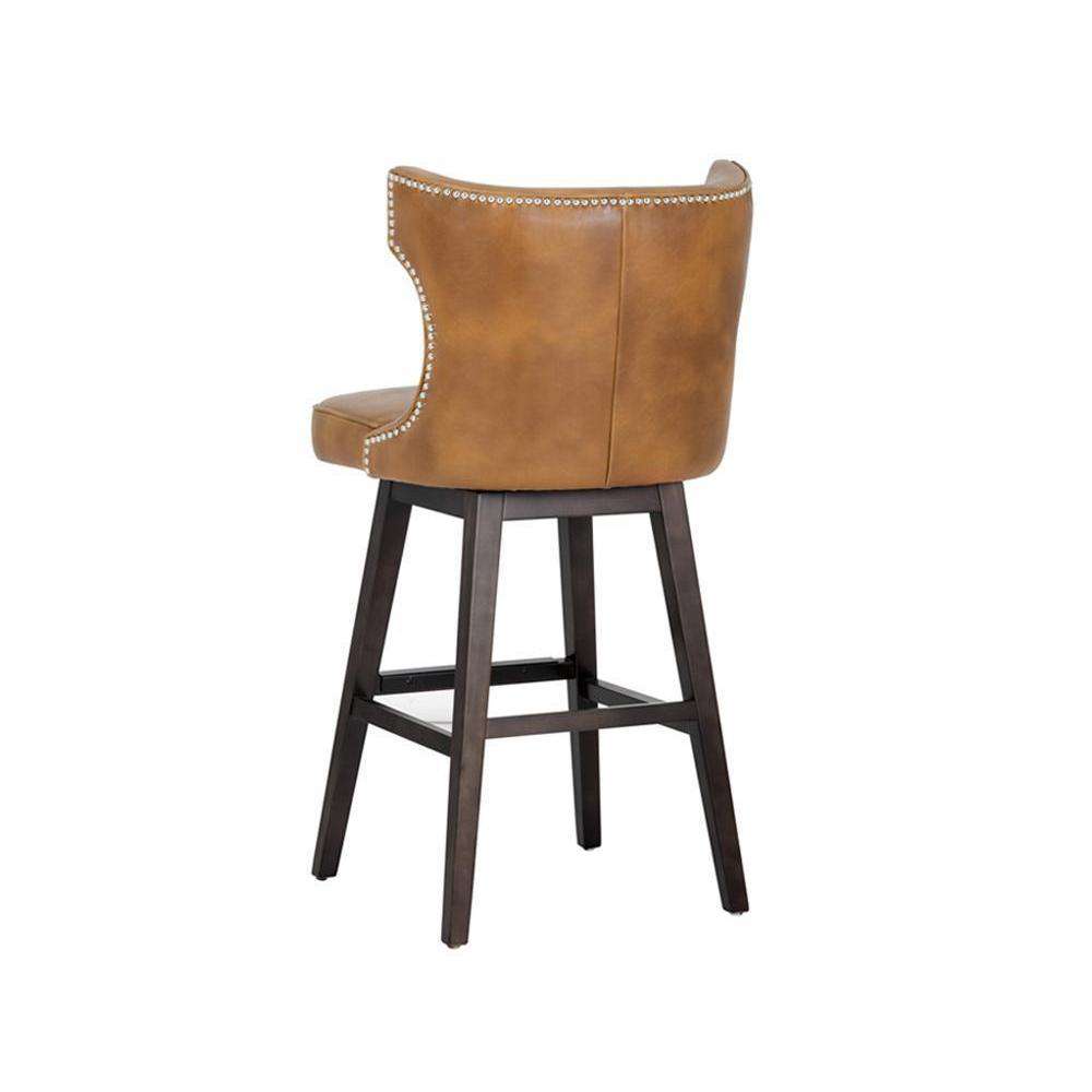 Neville Swivel Counter Stool - Tobacco Tan-Sunpan-SUNPAN-101948-Bar Stools-3-France and Son