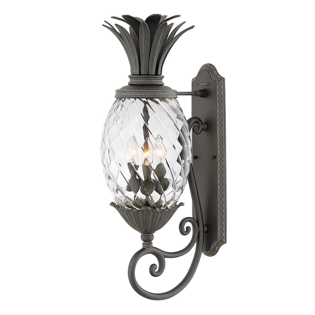 Outdoor Plantation - Medium Wall Mount Lantern-Hinkley Lighting-HINKLEY-2124MB-Outdoor Post LanternsMuseum Black-1-France and Son