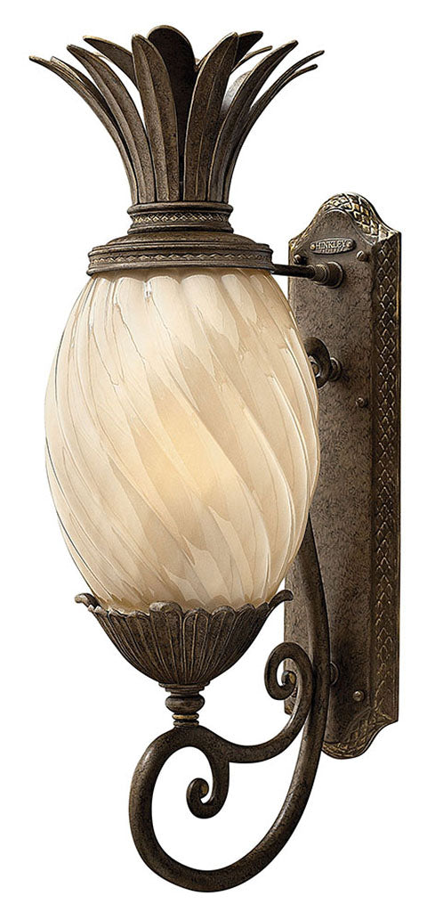 Outdoor Plantation - Medium Wall Mount Lantern-Hinkley Lighting-HINKLEY-2124PZ-Outdoor Post LanternsPearl Bronze-2-France and Son