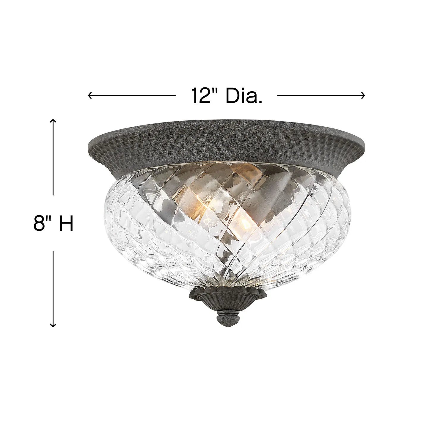 Outdoor Plantation - Small Flush Mount-Hinkley Lighting-HINKLEY-2128MB-Outdoor Flush Mounts-3-France and Son