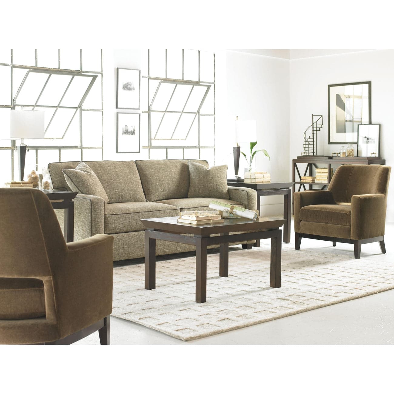 Ethan Series-Precedent-Precedent-2145-S1-Sectionals2 Cushion Sofa-2-France and Son