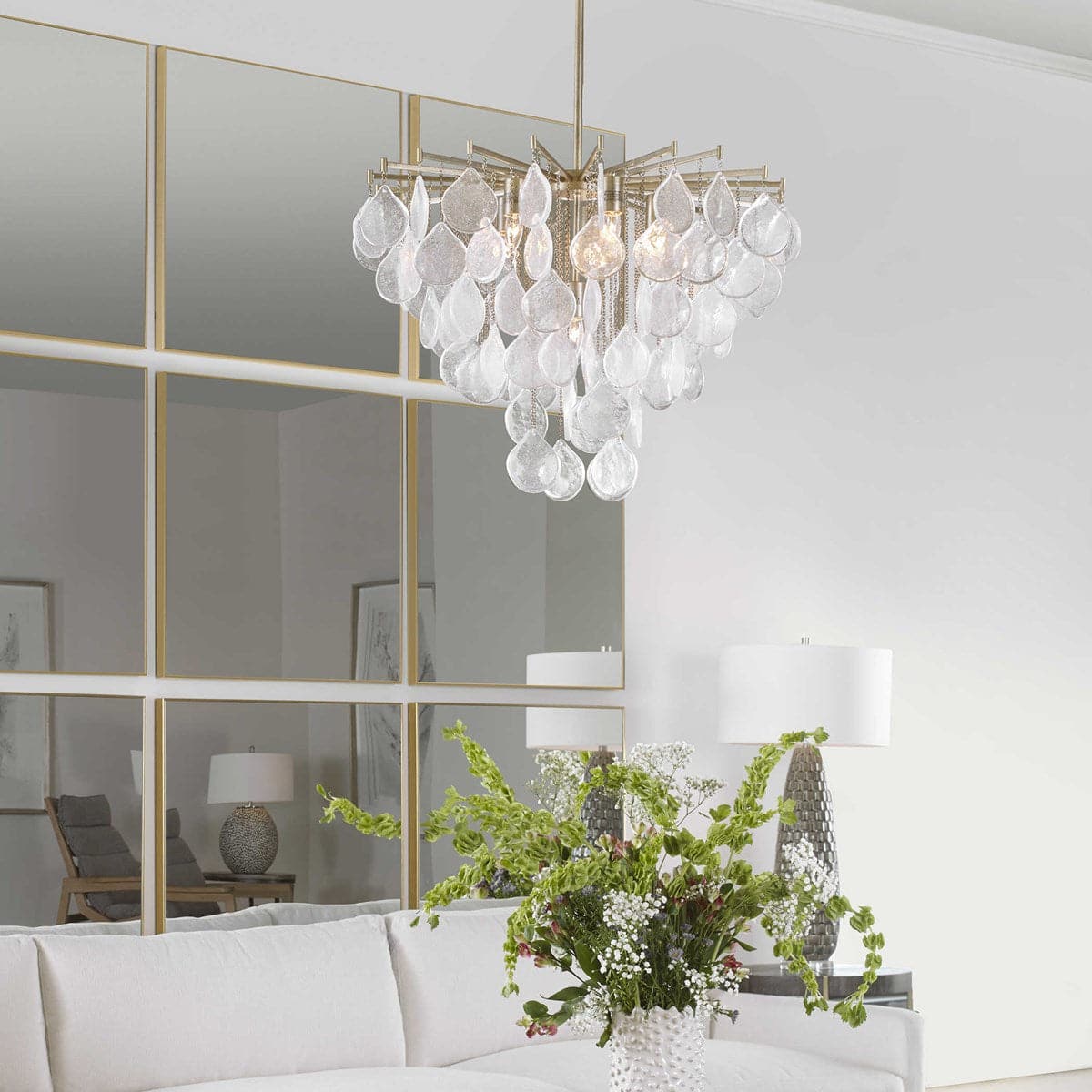 Uttermost Goccia 6 Light Tear Drop Glass Pendant-Uttermost-UTTM-21544-Pendants-2-France and Son